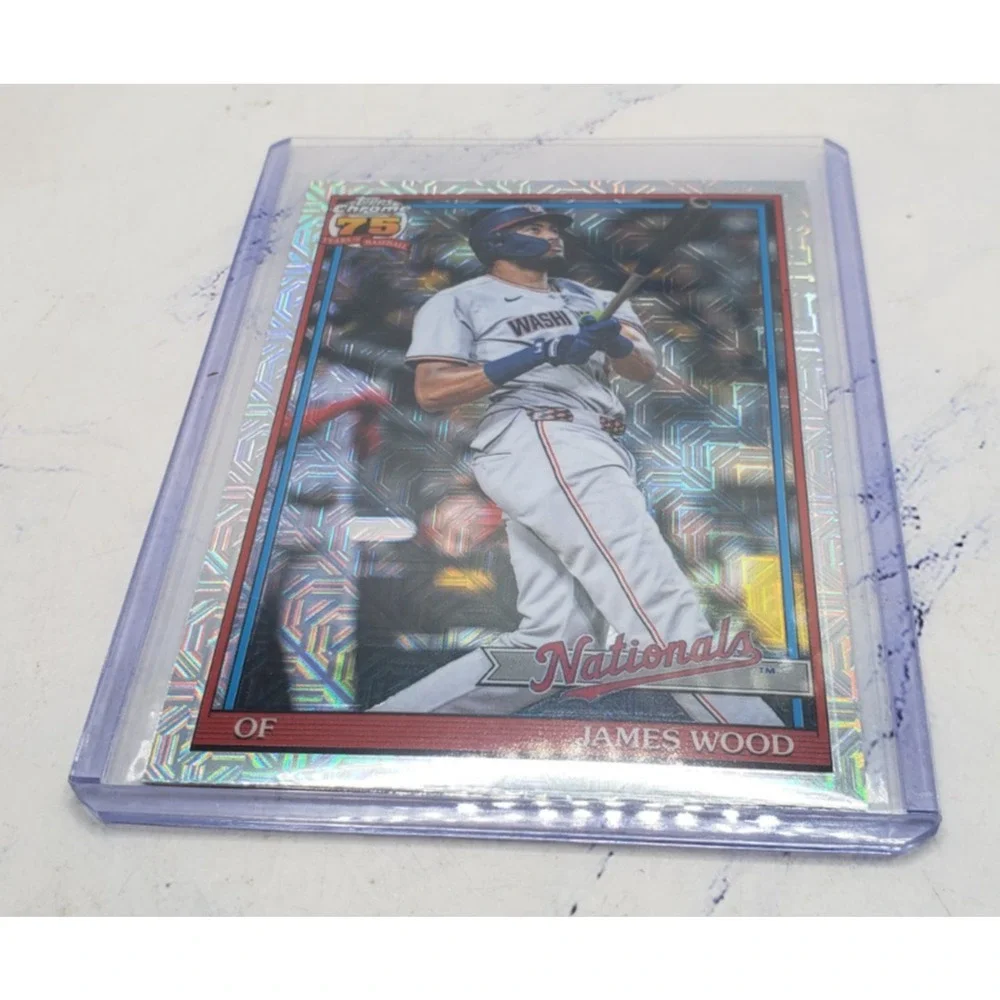 Topps 2026 1991 Topps Baseball James Wood Washington Nationals Chrome #91C-78